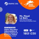 Webinar on “Higher Education Opportunities at Rennes School of Business, France”