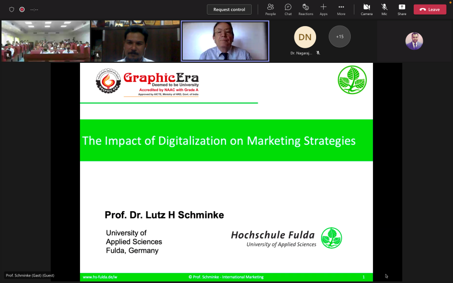 Guest Lecture on “The Impact of Digitalization in Marketing Strategies”