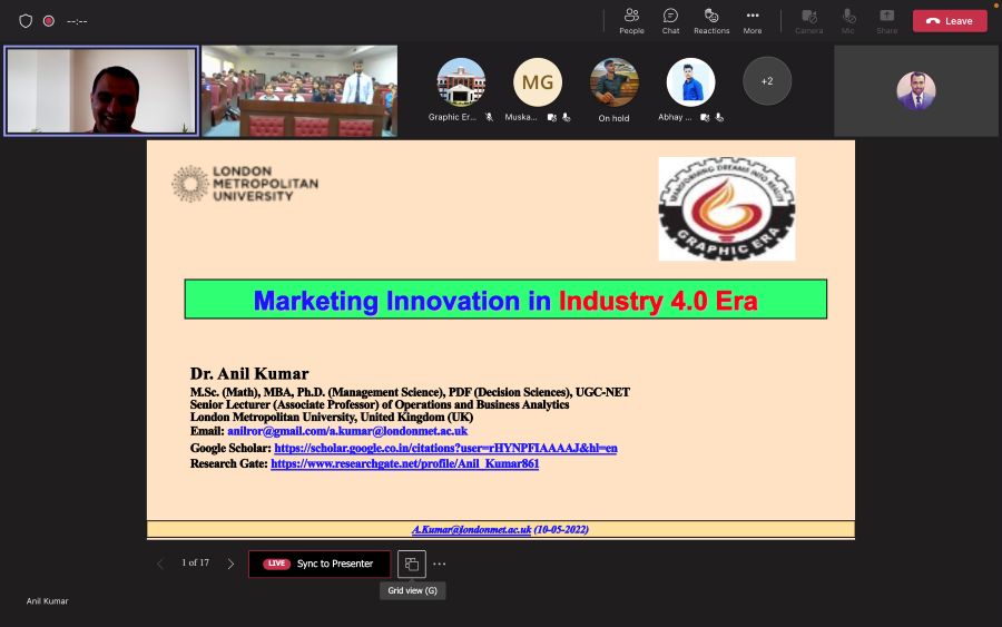 Guest Lecture on “Marketing Innovation in Industry 4.0 Era”