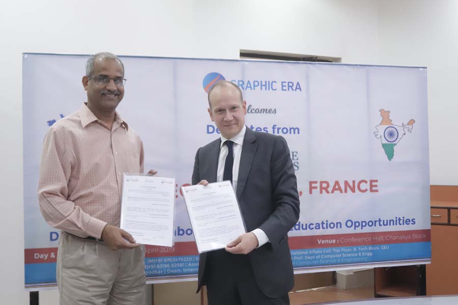 MOU signing ceremony with College De Paris, France 