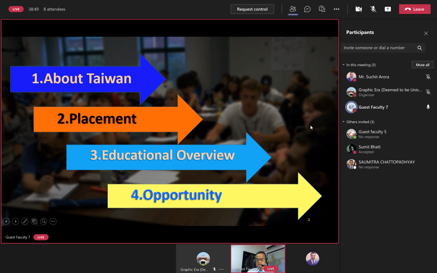 Webinar on “TAIWAN: Scholarships, Language, Study and Job Opportunities