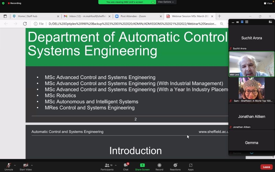 Webinar on “ROBOTICS: How to control robots and how they will shape our future?”